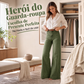 🔥 50% OFF! 🧶👖 Calça Jeans Feminina Vintage de Cintura Alta e Perna Larga – Silhueta Alongada, Conforto e Estilo Moderno