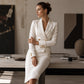 🔥 50% OFF HOJE! 👗 Vestido Blazer Feminino de Abotoamento Duplo – Elegância e Sofisticação Para Todos os Momentos ✨