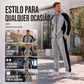 🔥 50% OFF! 🧥 Conjunto Masculino de Moletom Color Block – Jaqueta com Zíper e Calça Confortável para Um Visual Esportivo e Moderno