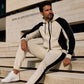 🔥 50% OFF! 🧥 Conjunto Masculino de Moletom Color Block – Jaqueta com Zíper e Calça Confortável para Um Visual Esportivo e Moderno