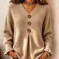 🔥 50% OFF HOJE! 🧶  Suéter de Tricô Feminino com Decote em V – Elegância Clássica, Toque Macio e Conforto Para Dias Mais Frescos ✨