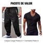 🔥 50% OFF HOJE! 👖  Conjunto Masculino Cargo Outdoor – Calça Resistente com Múltiplos Bolsos + Camiseta Casual Para Aventura e Dia a Dia 🌿