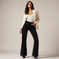 🔥 50% OFF HOJE! 👖  Calça Jeans Feminina Flare com Franjas – Estilo Western Moderno, Silhueta Alongada e Caimento Elegante ✨
