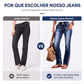 🔥 50% OFF HOJE! 👖  Calça Jeans Feminina Slim Elástica Vintage – Modelagem Que Valoriza as Curvas com Conforto e Estilo Moderno ✨