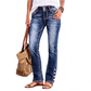 🔥 50% OFF HOJE! 👖  Calça Jeans Feminina Slim Elástica Vintage – Modelagem Que Valoriza as Curvas com Conforto e Estilo Moderno ✨