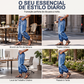 🔥 50% OFF HOJE! 👖  Calça Jeans Barril Feminina de Cintura Alta – Modelagem Moderna, Conforto Elástico e Ajuste Perfeito Para Valorizar Sua Silhueta ✨