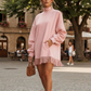 🔥 50% OFF HOJE! 👗  Vestido Feminino de Camurça Sintética com Franjas – Elegância Vintage, Conforto Aconchegante e Estilo Boho Sofisticado ✨