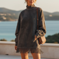 🔥 50% OFF HOJE! 👗  Vestido Feminino de Camurça Sintética com Franjas – Elegância Vintage, Conforto Aconchegante e Estilo Boho Sofisticado ✨