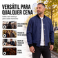 🔥 50% OFF HOJE! ✨Jaqueta Bomber Masculina de Camurça Sintética