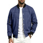 🔥 50% OFF HOJE! ✨Jaqueta Bomber Masculina de Camurça Sintética