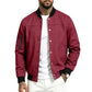 🔥 50% OFF HOJE! ✨Jaqueta Bomber Masculina de Camurça Sintética