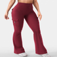 🔥 50% OFF HOJE! 🖤  Calça Legging Feminina Boca de Sino de Cintura Alta – Modelagem Que Valoriza as Curvas, Conforto Flexível e Estilo Fitness Sofisticado ✨