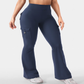 🔥 50% OFF HOJE! 🖤  Calça Legging Feminina Boca de Sino de Cintura Alta – Modelagem Que Valoriza as Curvas, Conforto Flexível e Estilo Fitness Sofisticado ✨