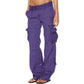 🔥 50% OFF! 🧶👖 Calças cargo vintage de perna larga para mulheres