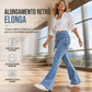 🔥 50% OFF | 👖 Calça Cargo Flare Feminina – Cintura Alta, Stretch & Silhueta Modelada